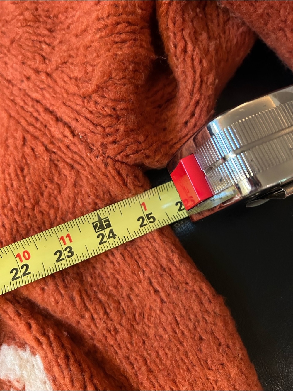 Anthropologie Maeve Rust-Orange Zip Cardigan - Picture 6 of 7